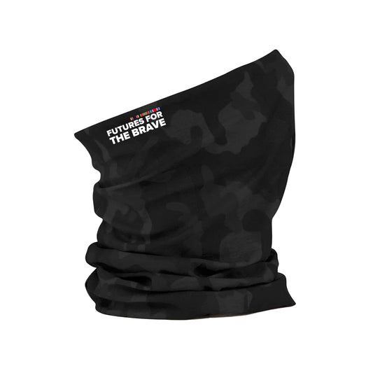 Futures For The Brave Neck Tube - Black Camo - Side View - Erskine Store