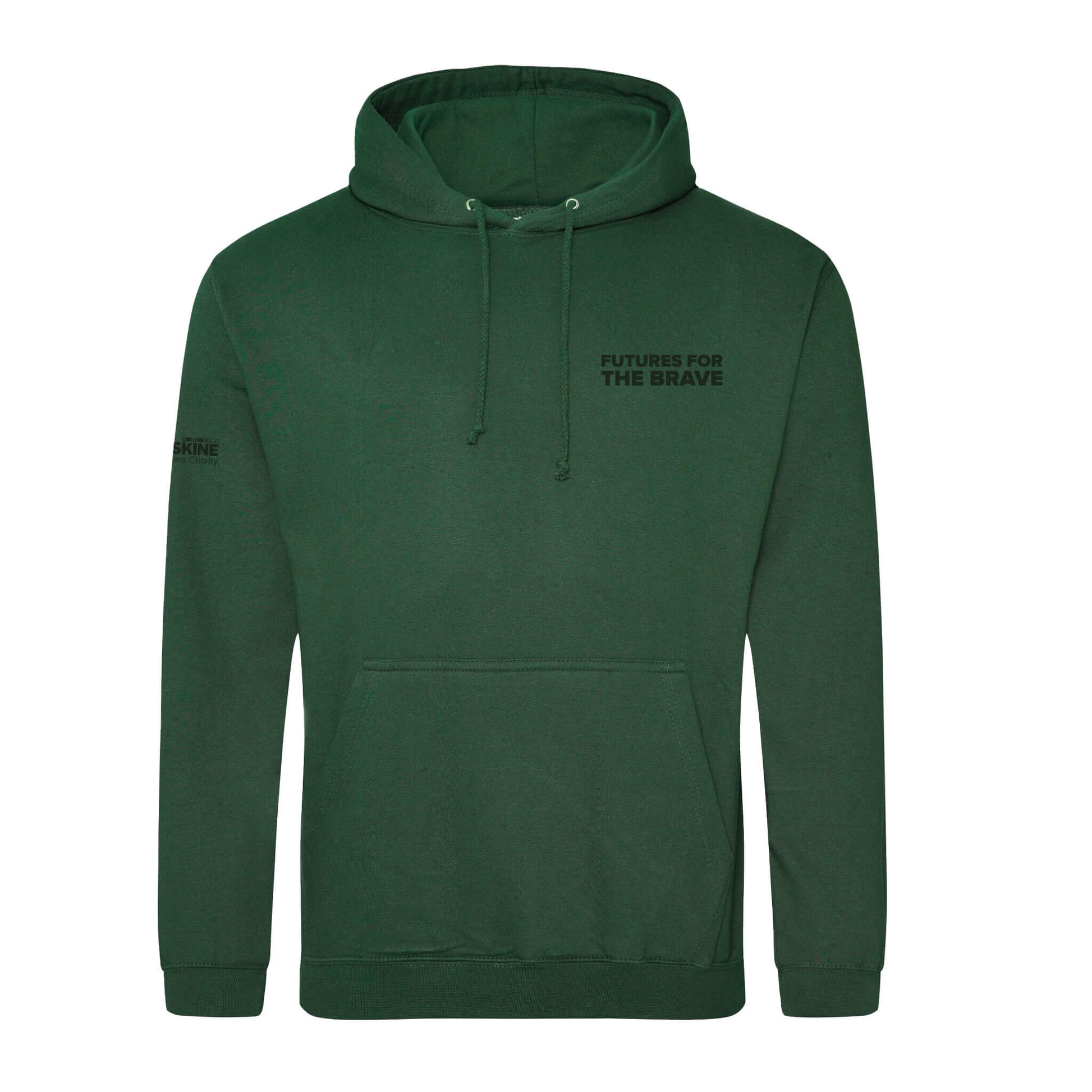 Spitfire Hoodie - Bottle Green - Front View - Erskine Store