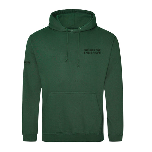 Spitfire Hoodie - Bottle Green - Front View - Erskine Store