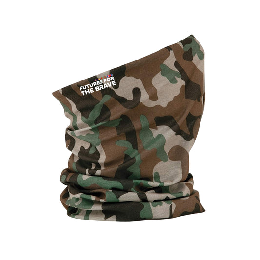 Futures For The Brave Neck Tube - Jungle Camo - Side View - Erskine Store