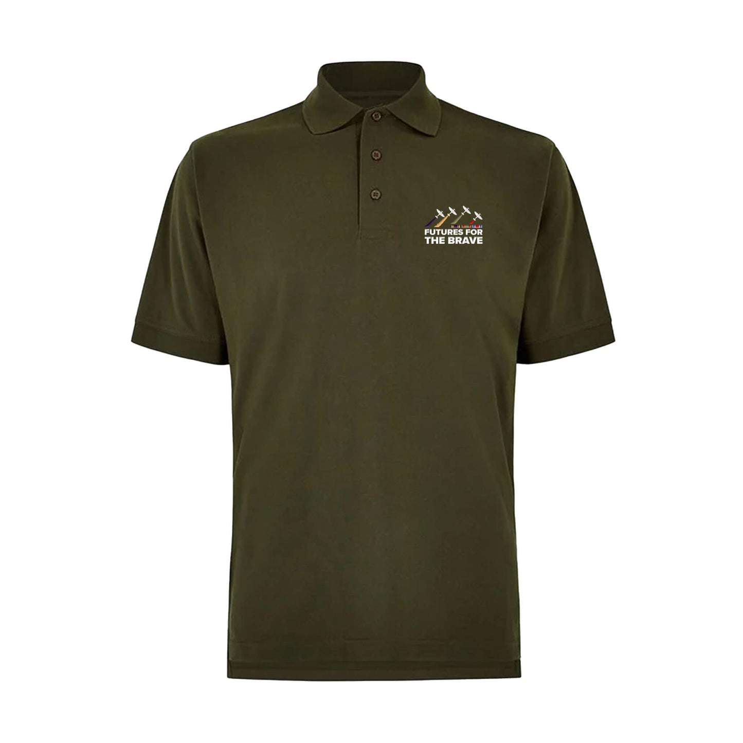Spitfire Polo - Army Green - Front View