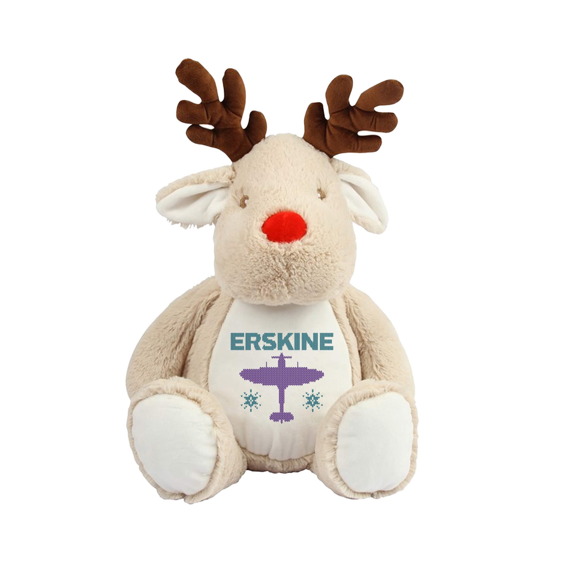 Erskine Christmas Reindeer Plush - Light Brown - Erskine Store