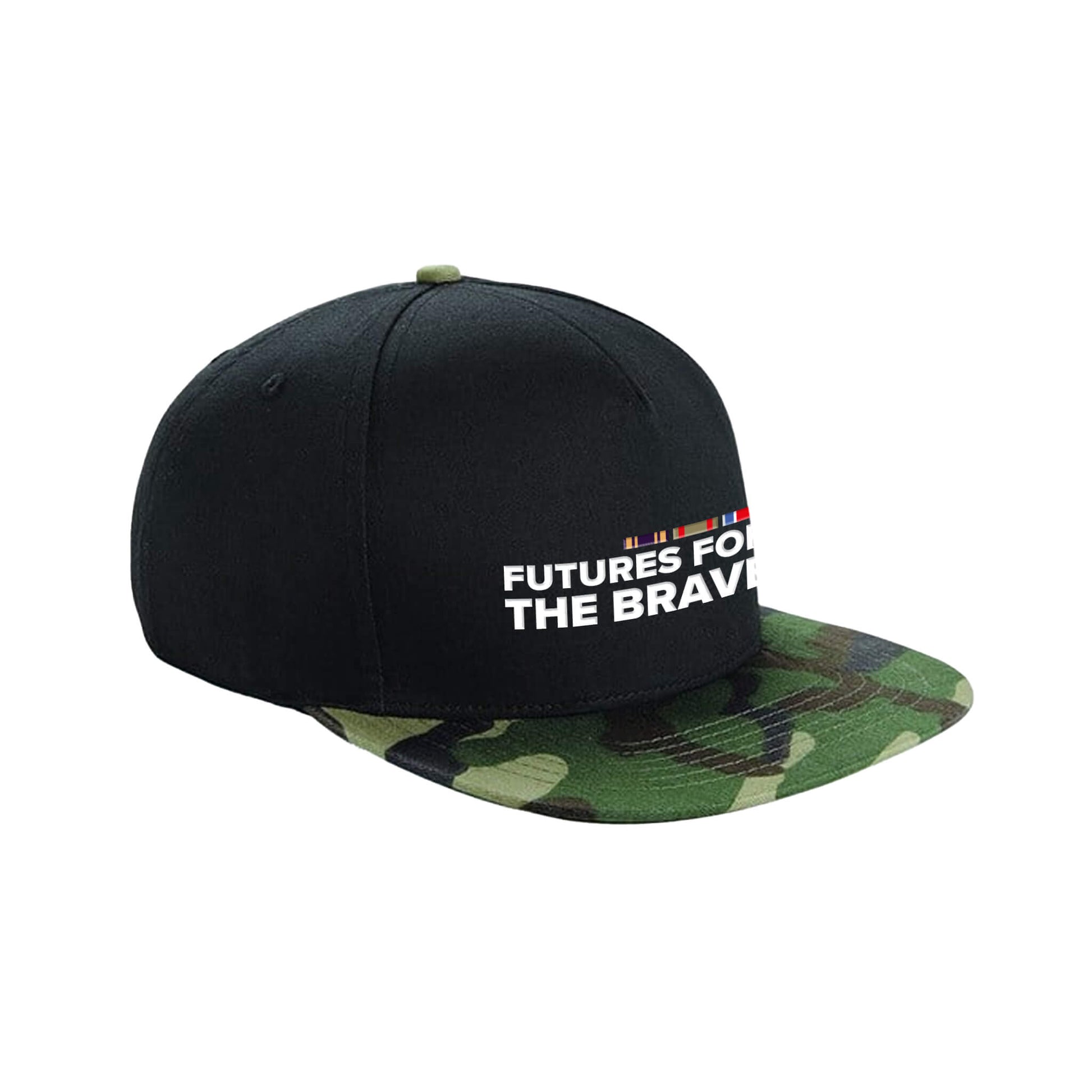 Futures For the Brave Snapback Cap - Black/Jungle Camo - Erskine Store