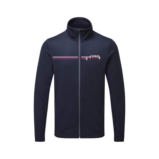 Spitfire Zip Sweatshirt - Navy - Front View - Erskine Store