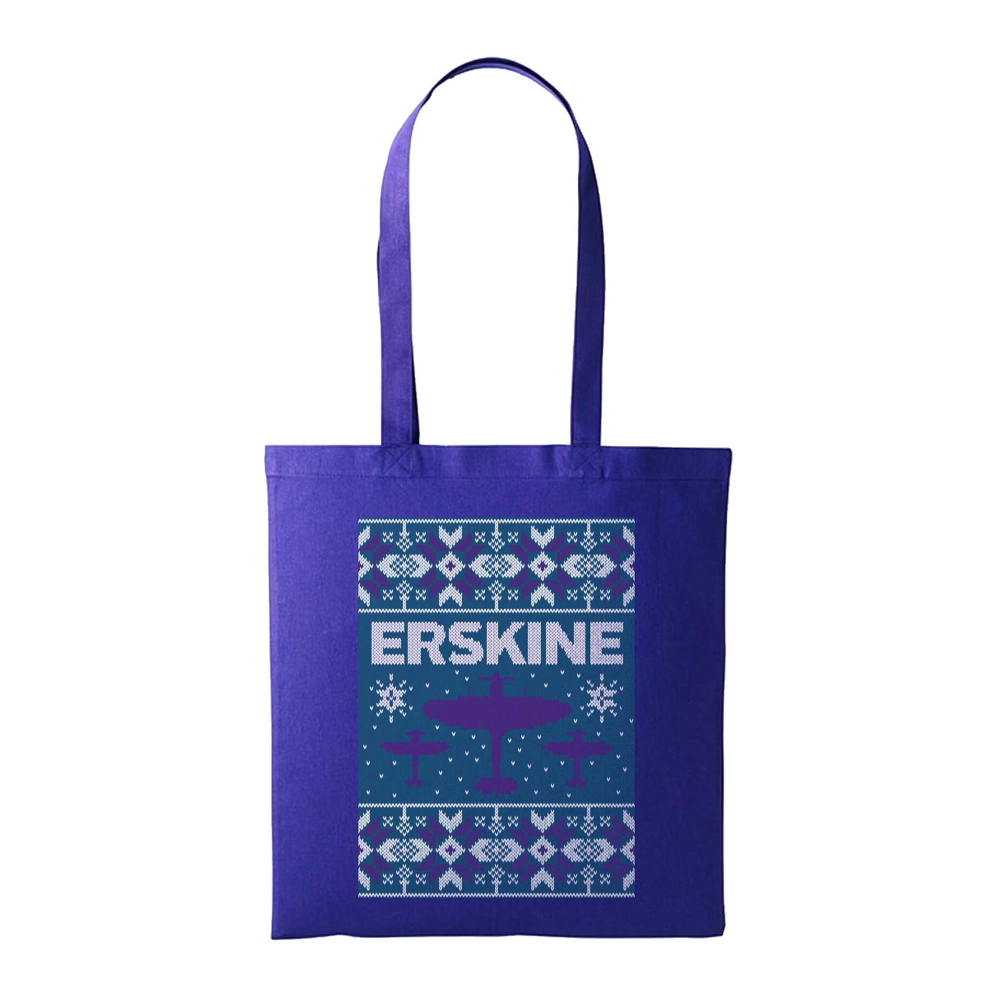 Erskine Christmas Tote Bag - Purple - Erskine Store