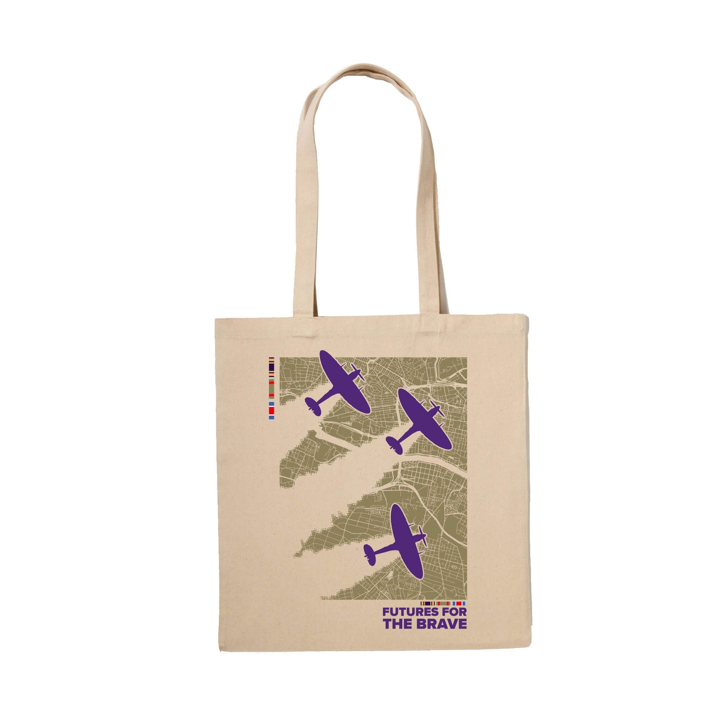 Glasgow Flypast Tote Bag - Natural - Erskine Store