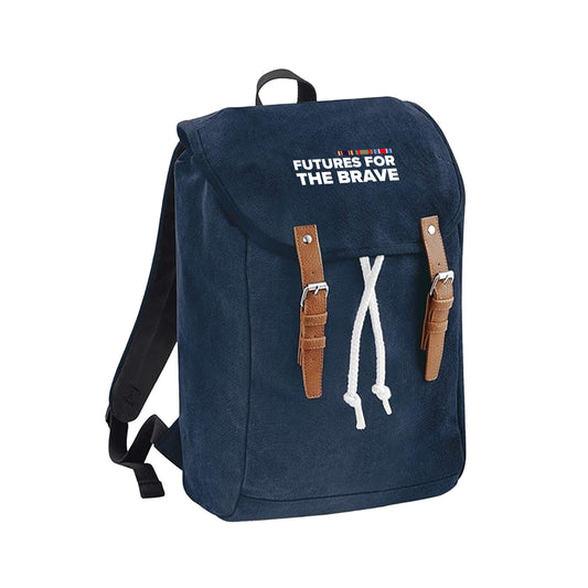 Futures For The Brave Vintage Rucksack - Navy - Erskine Store